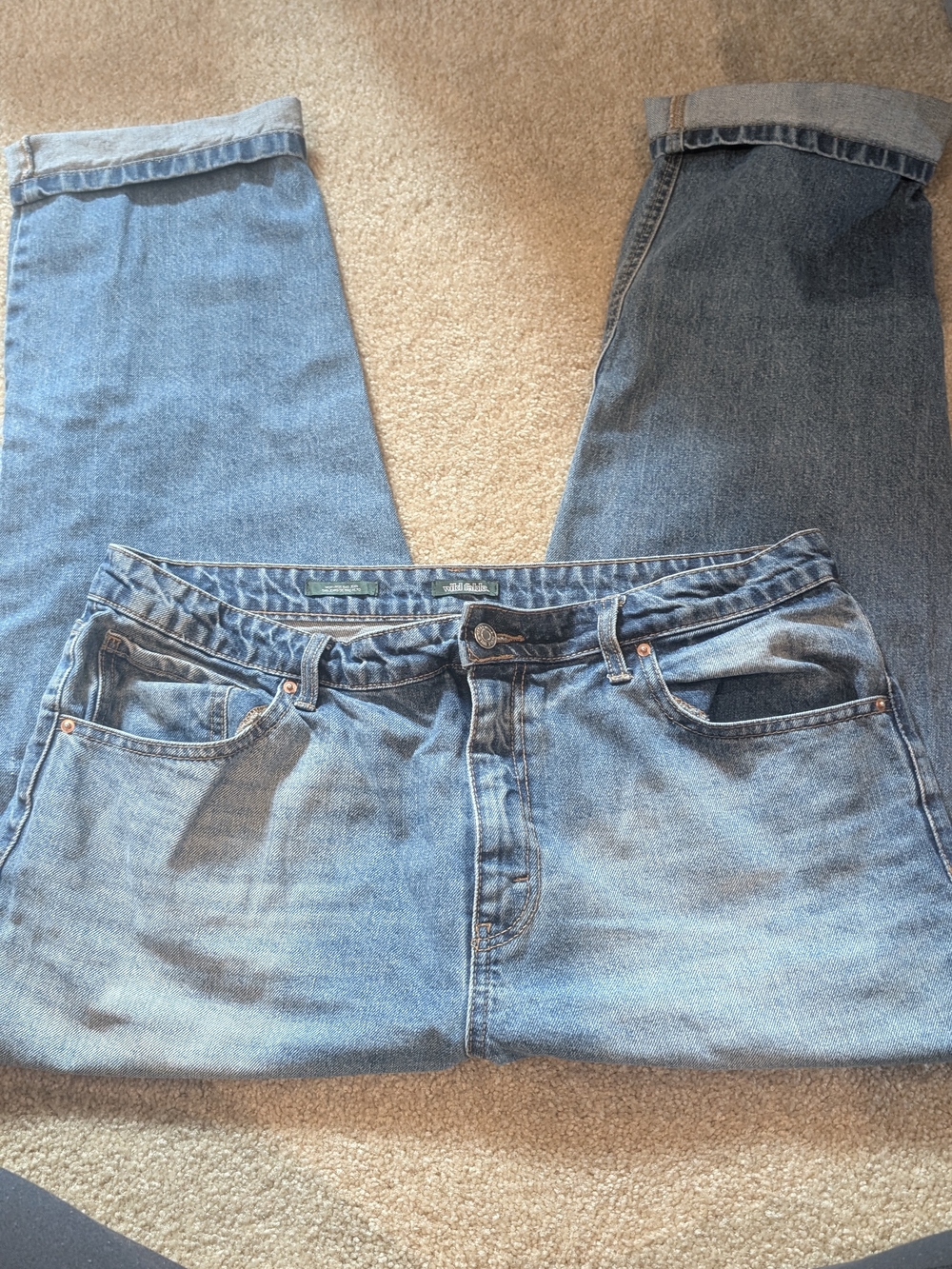 wild fable High Rise Dad Jeans in Light Blue Wash